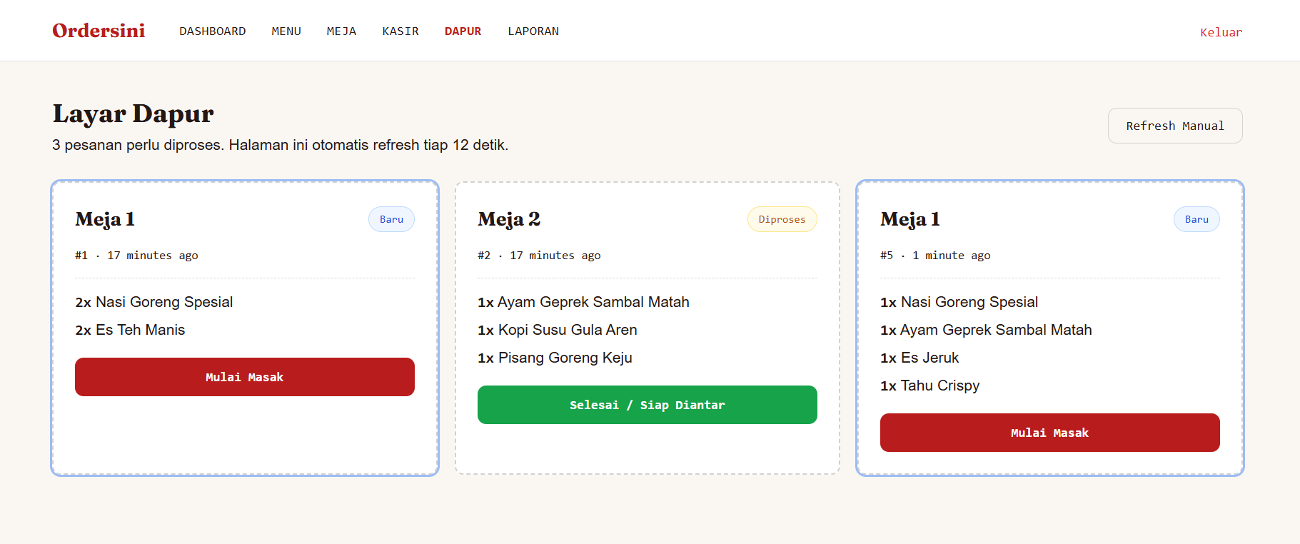 Screenshot Ordersini — Kasir Resto & QR Order